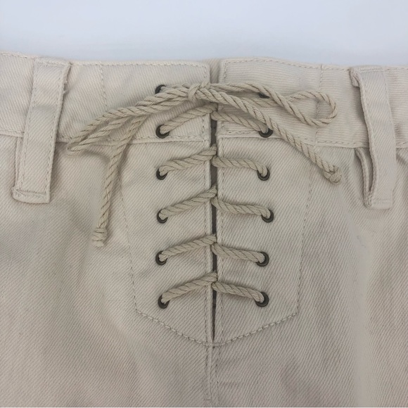 Lauren Ralph Lauren Vintage Off White Denim Skirt - Picture 6 of 10